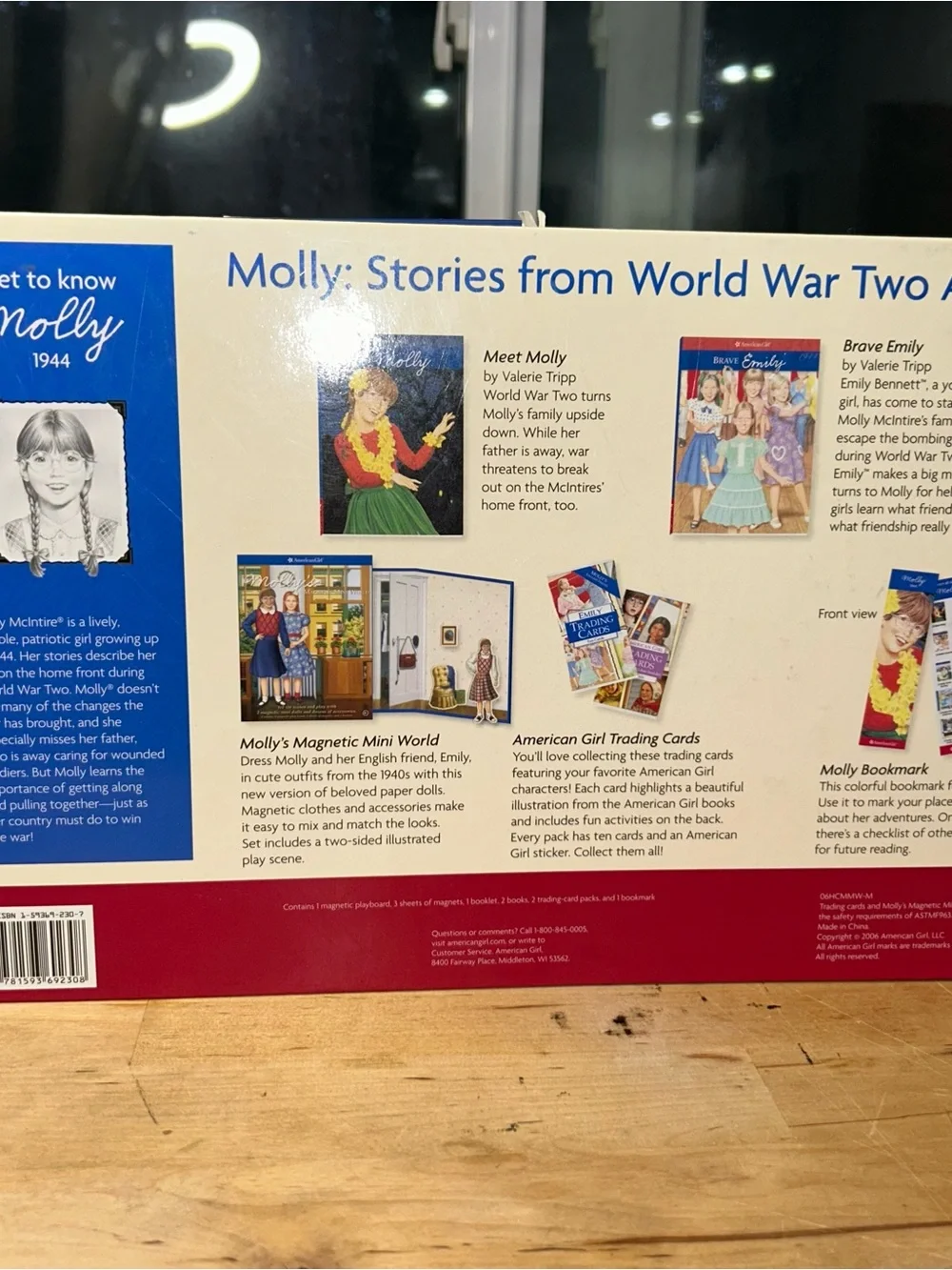AMERICAN GIRL Molly and Emily Books and Magnetic Mini World Activity Set 2006
